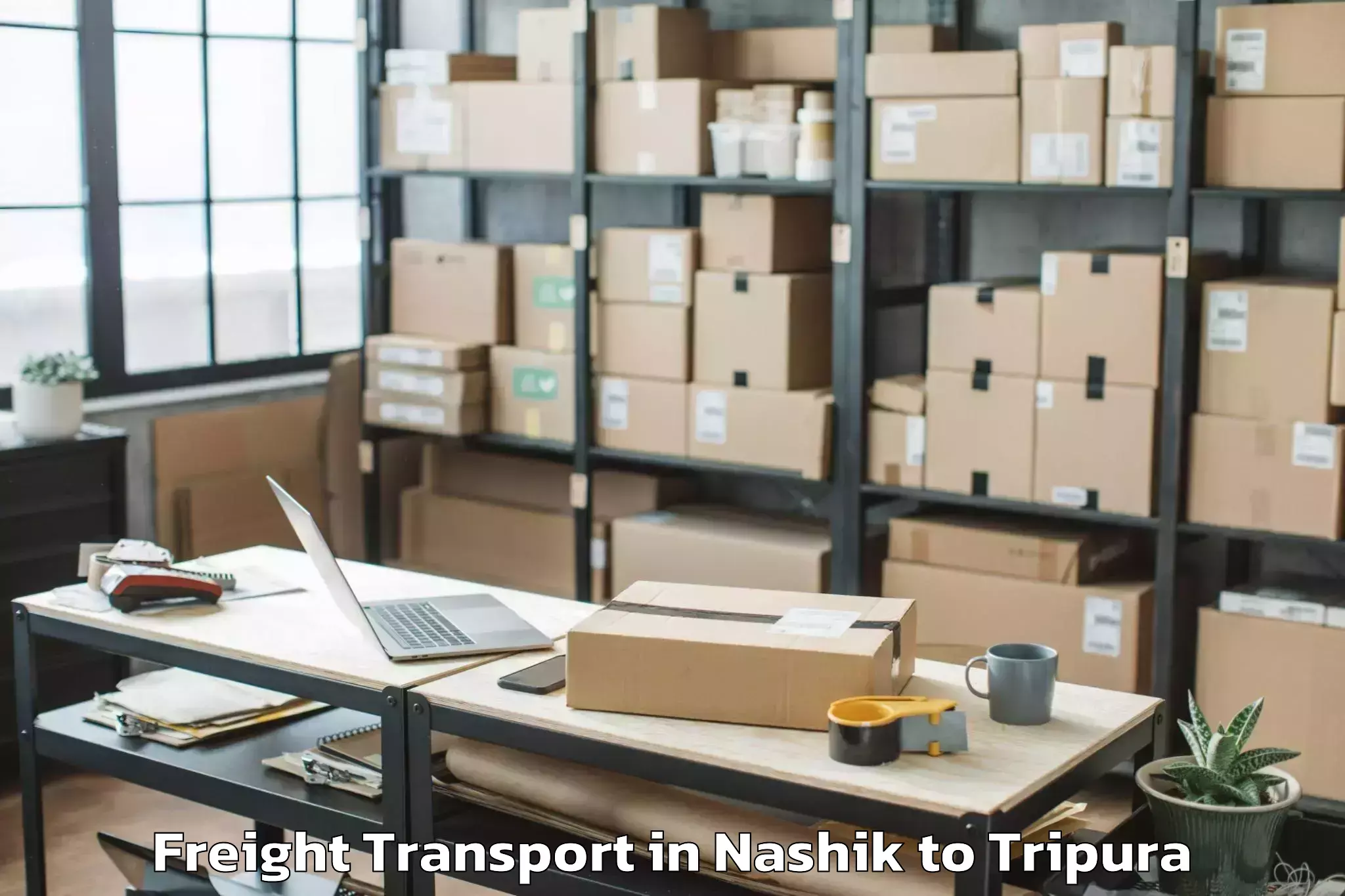 Quality Nashik to Manughat Freight Transport